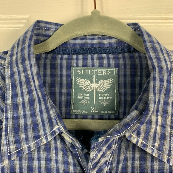 Filter Mens Button Down Shirt Size XL - Picture 3 of 7